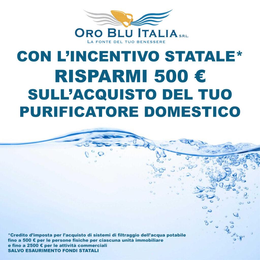 oro blu italia bonus acqua potabile