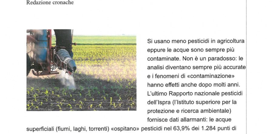 Acque Italiane e pesticidi
